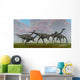 Flock Gallimimus Dinosaur Reptiles Wall Decal