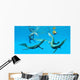 Mesosaurus Reptiles Chase after Wall Decal