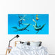 Mesosaurus Reptiles Chase after Wall Decal