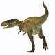 Abelisaurus Dinosaur Rear White Wall Decal