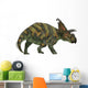 Albertaceratops Dinosaur Side Profile Wall Decal