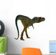 Albertosaurus Dinosaur White Wall Decal Design 1