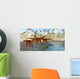 Diplodocus Dinosaurs Drink from Wall Decal