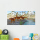 Diplodocus Dinosaurs Drink from Wall Decal