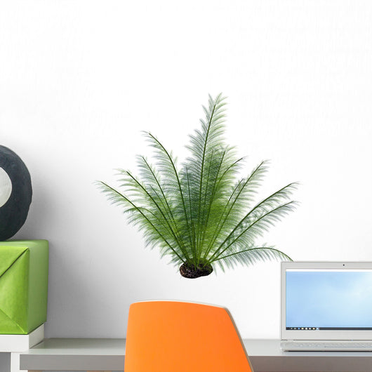 Prehistoric Onychiopsis Fern White Wall Decal