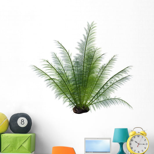 Prehistoric Onychiopsis Fern White Wall Decal