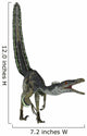 Velociraptor White Wall Decal