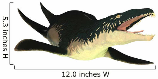 Extinct Liopleurodon Reptile White Wall Decal