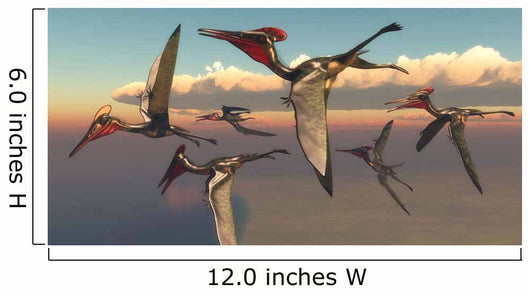 Flock Pterodactylus Pterosaurs Flying Wall Decal