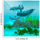 Three Dolphins Swim around Wall Decal Design 2