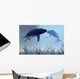 Two Humpback Whales over Wall Decal