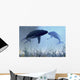 Two Humpback Whales over Wall Decal