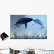 Two Humpback Whales over Wall Decal