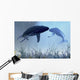Two Humpback Whales over Wall Decal