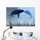 Two Humpback Whales over Wall Decal