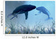 Two Humpback Whales over Wall Decal