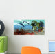 School Redtail Butterflyfish Watch Wall Decal