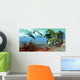School Redtail Butterflyfish Watch Wall Decal