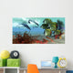 School Redtail Butterflyfish Watch Wall Decal