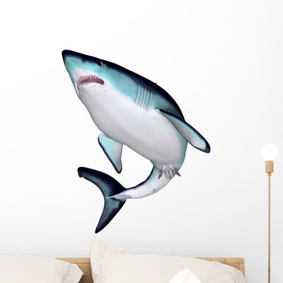 Mako Shark Wall Decal Design 1 shown on a wall