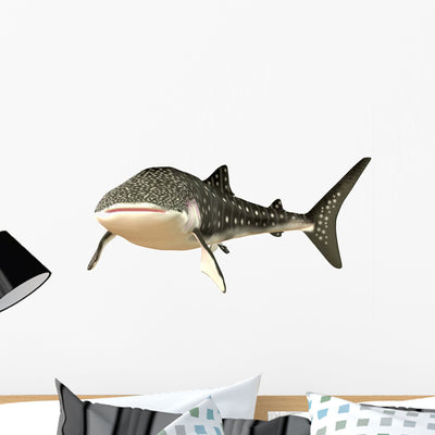 Whale Shark Wall Decal shown on a wall