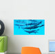 Group Humpback Whales Swimming Wall Decal
