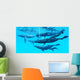 Group Humpback Whales Swimming Wall Decal
