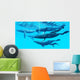 Group Humpback Whales Swimming Wall Decal