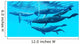 Group Humpback Whales Swimming Wall Decal