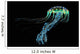 Iridescent Blue Jellyfish with Wall Decal