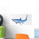 Blue Shark Profile Wall Decal