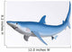 Blue Shark Profile Wall Decal