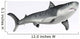 Tiger Shark Profile Wall Decal