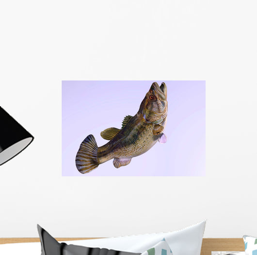 Largemouth Bass Wall Decal Design 2