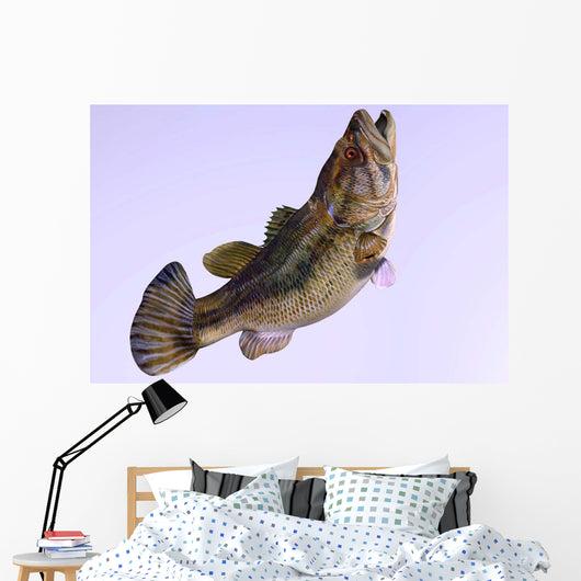 Largemouth Bass Wall Decal Design 2