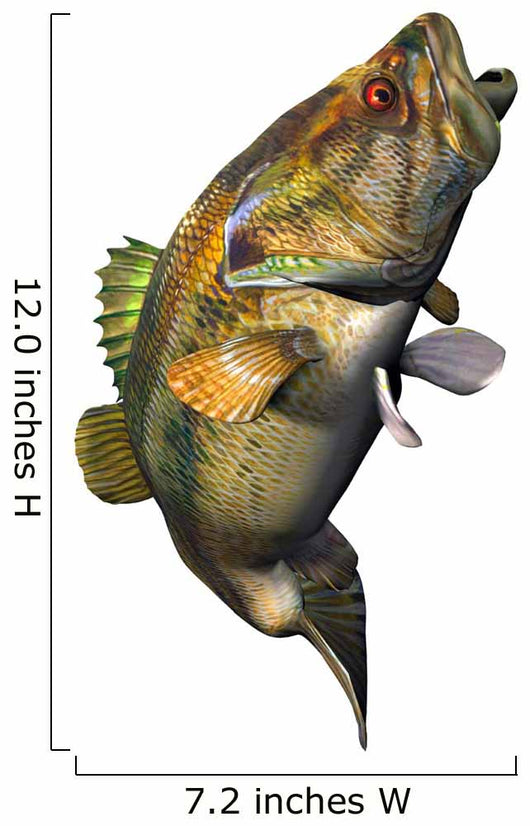 Largemouth Bass Wall Decal Design 1