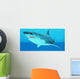 Great White Shark Swimming Wall Decal Design 4
