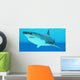 Great White Shark Swimming Wall Decal Design 4