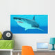 Great White Shark Swimming Wall Decal Design 4