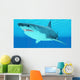 Great White Shark Swimming Wall Decal Design 4