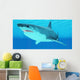 Great White Shark Swimming Wall Decal Design 4