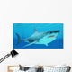 Great White Shark Swimming Wall Decal Design 3