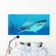 Great White Shark Swimming Wall Decal Design 3