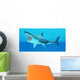 Great White Shark Swimming Wall Decal Design 2