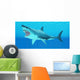 Great White Shark Swimming Wall Decal Design 2