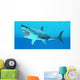 Great White Shark Swimming Wall Decal Design 2