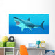 Great White Shark Swimming Wall Decal Design 2