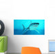 Great White Shark Swimming Wall Decal Design 1