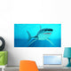 Great White Shark Swimming Wall Decal Design 1