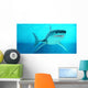 Great White Shark Swimming Wall Decal Design 1